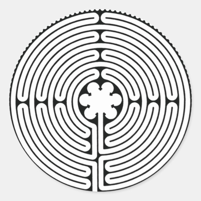 Labyrinth Classic Round Sticker (Front)