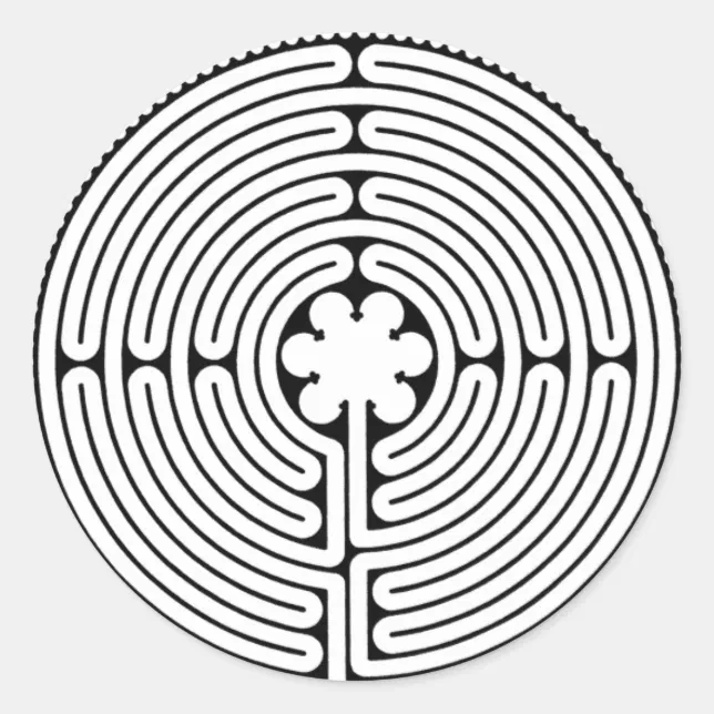 Labyrith Sticker Labyrinth Classic Round Sticker | Zazzle