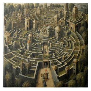 LABYRINTH COLLECTION (Medieval) Ceramic Tile