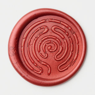 Labyrinth GOLD make your own background Wax Seal Sticker
