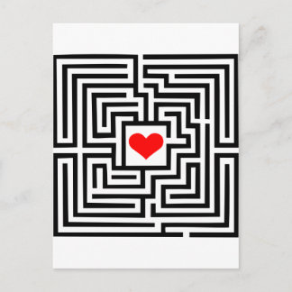 Labyrinth - Heart Postcard