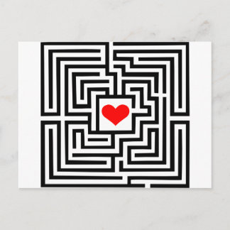 Labyrinth - Heart Postcard