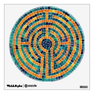 LABYRINTH II 12" Circle Wall Decal