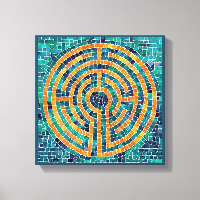 LABYRINTH II 12"x12" Wrapped Canvas (1.5" Deep) Print (Front)