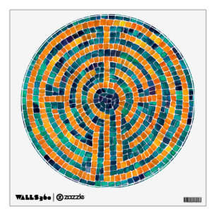 LABYRINTH II 12x12 Circle Decal