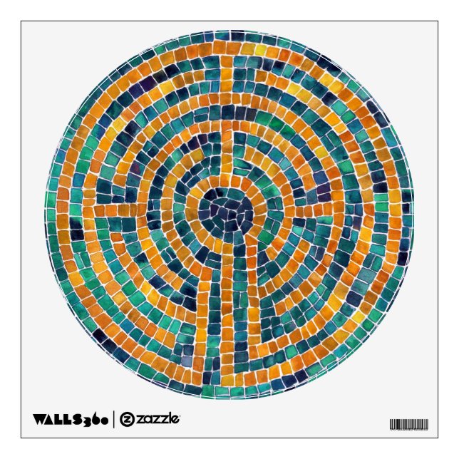 LABYRINTH II 12x12 Circle Decal (Front)