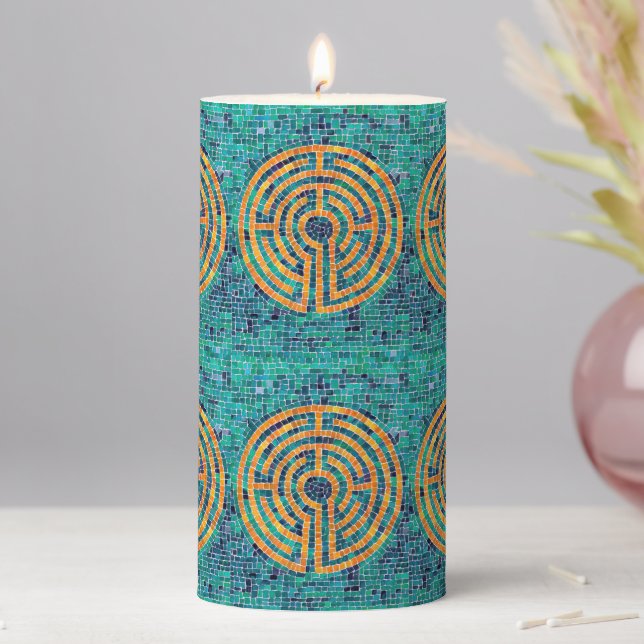 LABYRINTH II 3x6 Pillar Candle (In Situ)