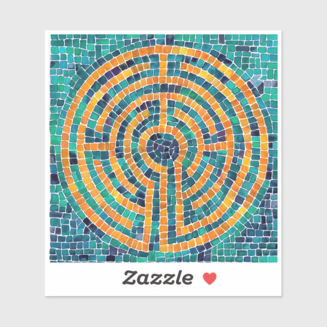 LABYRINTH II 4x4 Vinyl Sticker (Sheet)