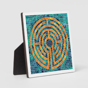 LABYRINTH II 5.25 Square Plaque - White