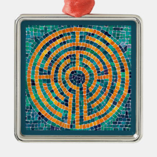 LABYRINTH II Premium Square Ornament