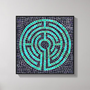 LABYRINTH III 12"x12" Wrapped Canvas (1.5" Deep) Print