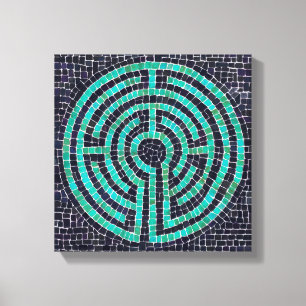LABYRINTH III 12"x12" Wrapped Canvas (.75" Deep) Print