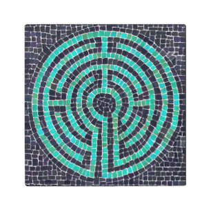 LABYRINTH III 12x12 Metal Wall Art 