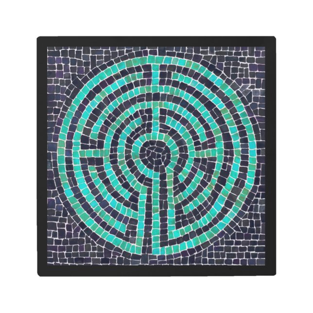 LABYRINTH III 12x12 Metal Wall Art - Black (Front)