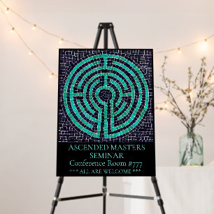 LABYRINTH III 18x24 Foam Board - Black