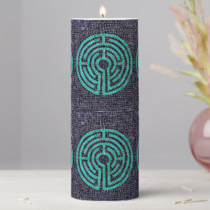 LABYRINTH III 3x8 Pillar Candle