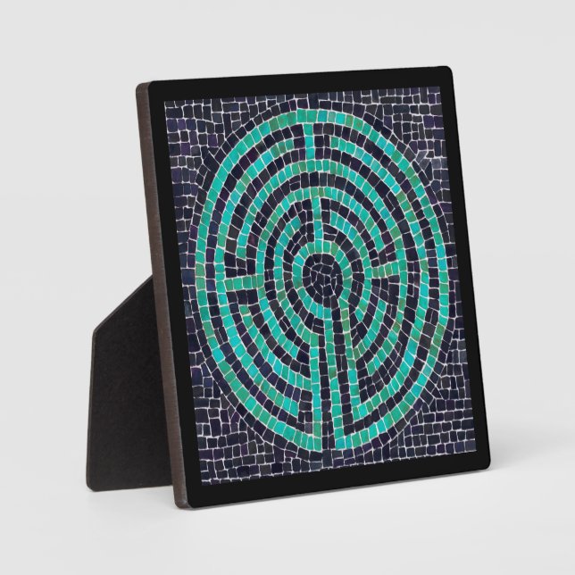 LABYRINTH III 5.25 Square Plaque - Black (Front)