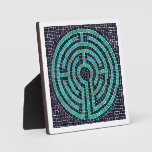 LABYRINTH III 5.25 Square Plaque - White