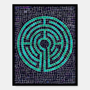 LABYRINTH III 8x10 Foam Board - Black