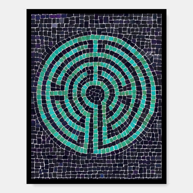 LABYRINTH III 8x10 Foam Board - Black (Front)