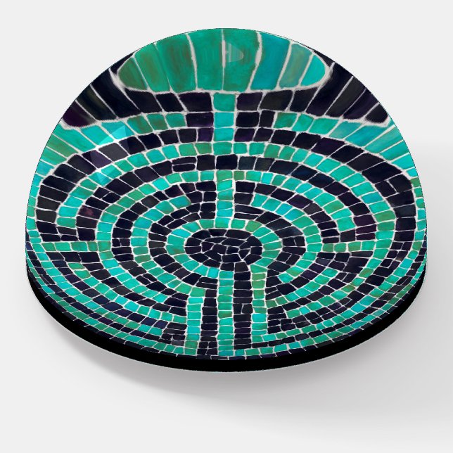 LABYRINTH III Dome Paperweight (Angled)