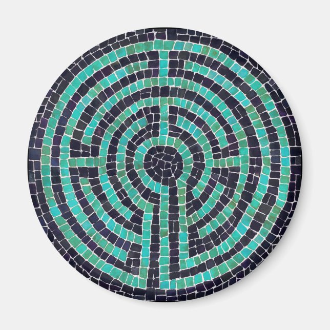 LABYRINTH III Round Magnet  (Front)