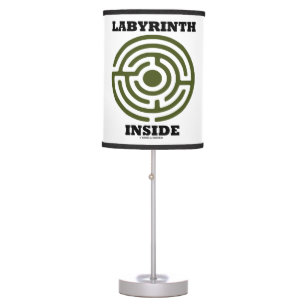 Labyrinth Inside Maze Psyche Humor Table Lamp