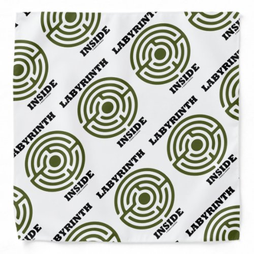 Labyrinth Inside Psyche Psychological Humor Bandana