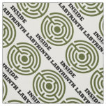 Labyrinth Inside Psyche Psychological Humor Fabric