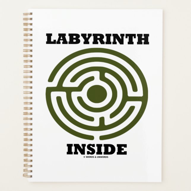 Labyrinth Inside Psyche Psychological Humor Planner (Front)