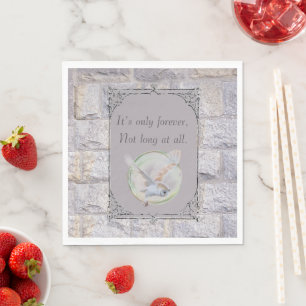 Labyrinth It’s Only Forever Wedding Owl Napkins