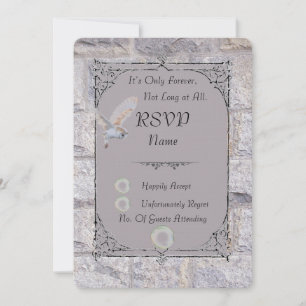 Labyrinth It’s Only Forever Wedding RSVP Card