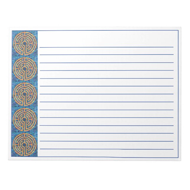 LABYRINTH IV 11x8.5 Notepad + Lines (Front)