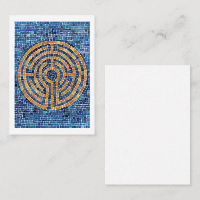 LABYRINTH IV 3.5x2.5 Blank Flat Card - White (Front/Back)
