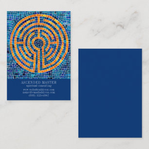 LABYRINTH IV 3.5x2.5 Business Card - Blue