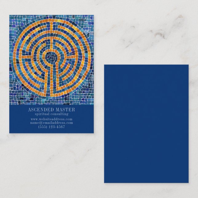 LABYRINTH IV 3.5x2.5 Business Card - Blue (Front/Back)