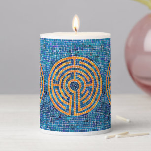 LABYRINTH IV 3x4 Pillar Candle