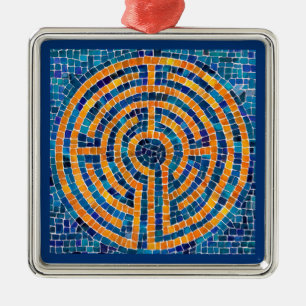 LABYRINTH IV Premium Square Ornament