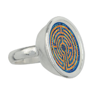 LABYRINTH IV Sterling Silver Ring