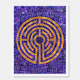 LABYRINTH MOSAIC 11x14 Foam Core Board - White