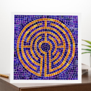 LABYRINTH MOSAIC 12x12 Foam Board - White