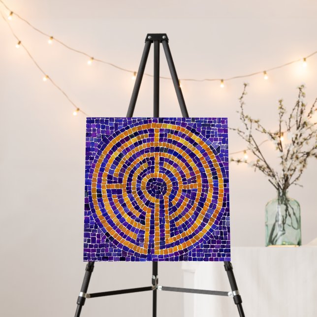 LABYRINTH MOSAIC 18x18 Foam Board (In Situ (Stand))