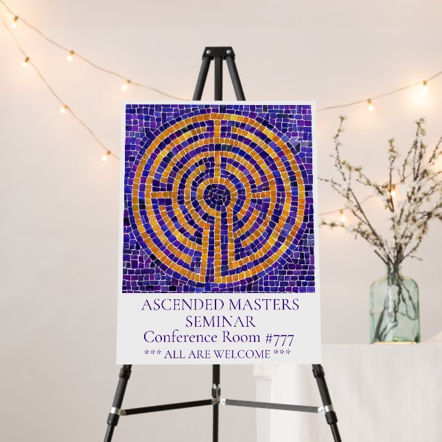 LABYRINTH MOSAIC 18x24 Foam Board  (In Situ (Stand))