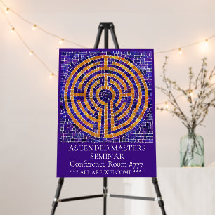 LABYRINTH MOSAIC 18x24 Foam Board - White