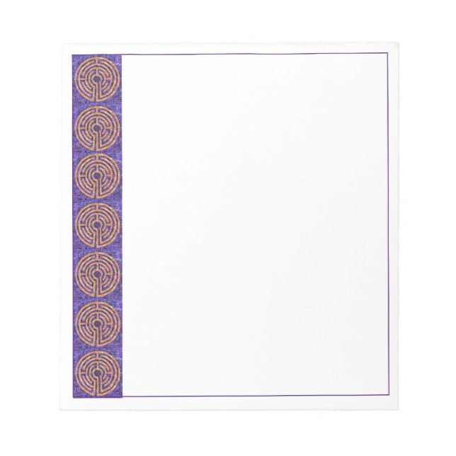 LABYRINTH MOSAIC 5.5x6 Notepad  (Front)