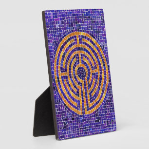 LABYRINTH MOSAIC 5x7 Plaque with Easel 