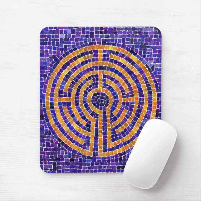 LABYRINTH MOSAIC Mousepad (With Mouse)