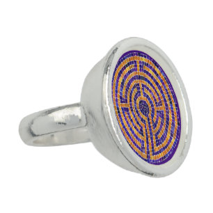 LABYRINTH MOSAIC Sterling Silver Ring