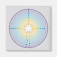 Labyrinth of Chartres Illustration - Rainbow Color