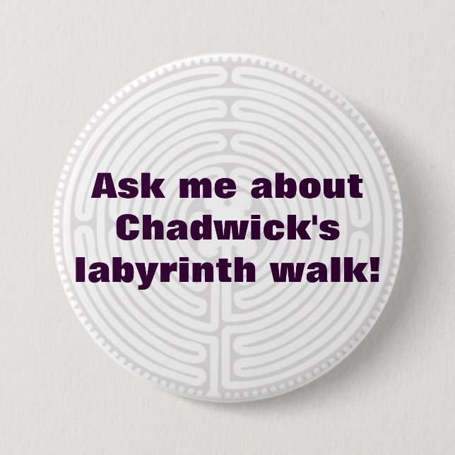 labyrinth pinback button (Front)
